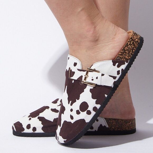 TAN COW BIRKEN BOTTOM FLAT  SOFT FOOTED - Picture 4 of 8